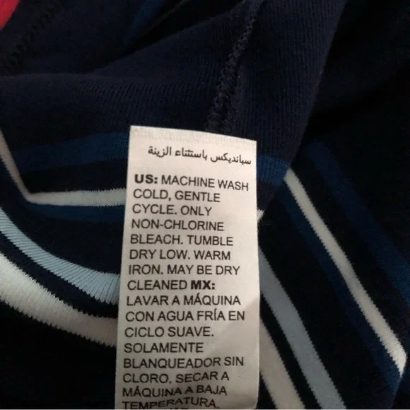 ⭐️NEW⭐️White House Black Market (WHBM) Short Sleeve Stripe Knit Shift Dress - Picture 10 of 12